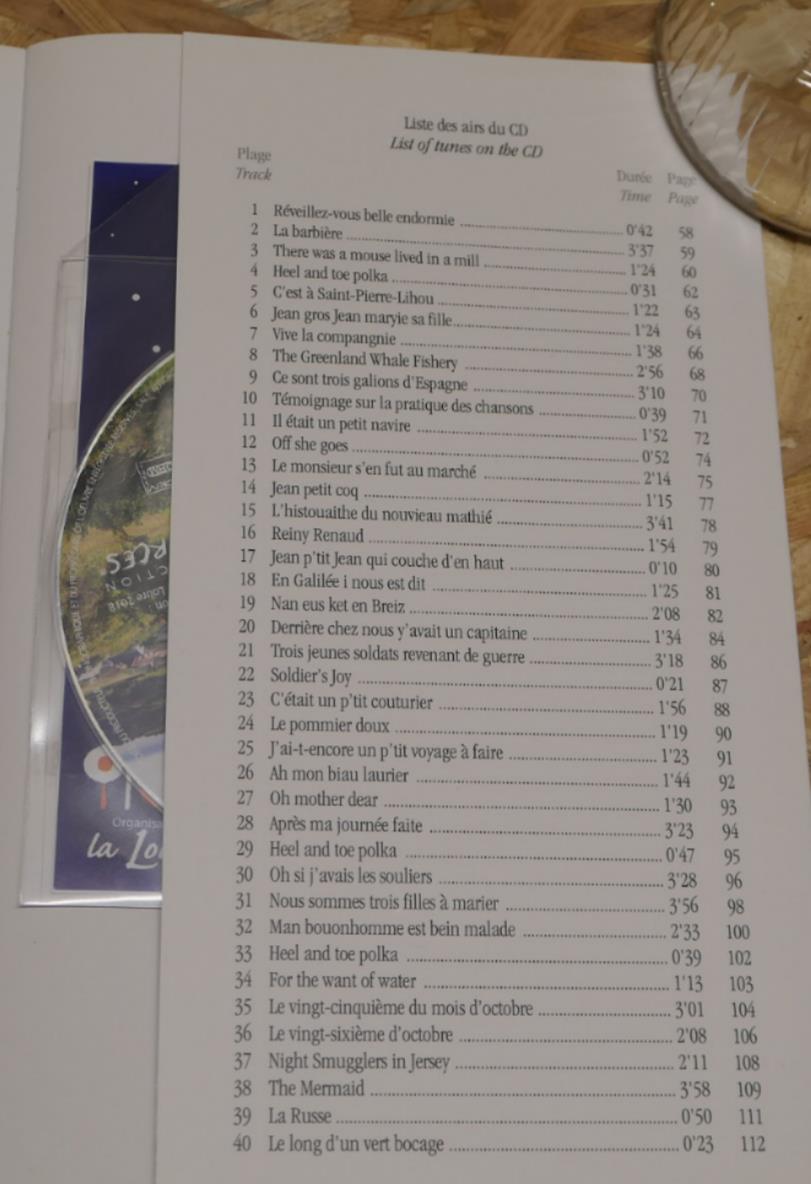 Chansons & Musiques Traditionnelles Des Îles Anglo-Normandes - Livre + CD 40T