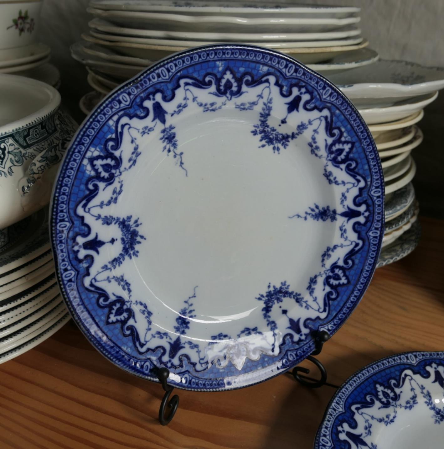 Ancienne Assiette Faïence Creil & Montereau Leboeuf Milliet & Cie - XIXe Siècle