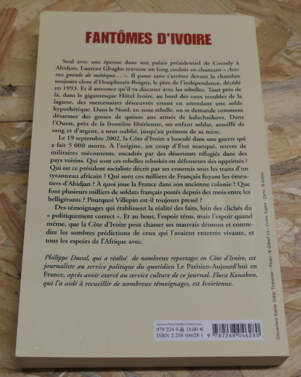 Fantômes D'Ivoire - Philippe Duval - Flora Kouakou - Afrique Côte D'Ivoire
