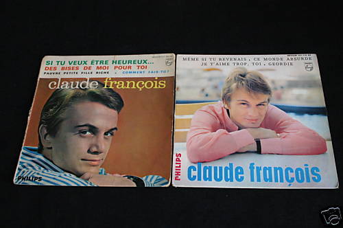Claude François   Lot de 2 EP 45T