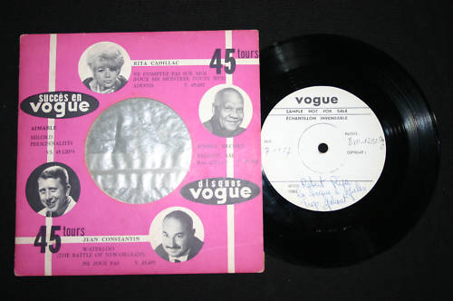 Robert Ripa   MATRICE 45T 7"   La bague à Jules   RARE