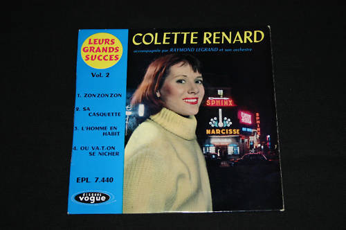 Colette Renard   EP 45T 7"   Zon zon zon   1958