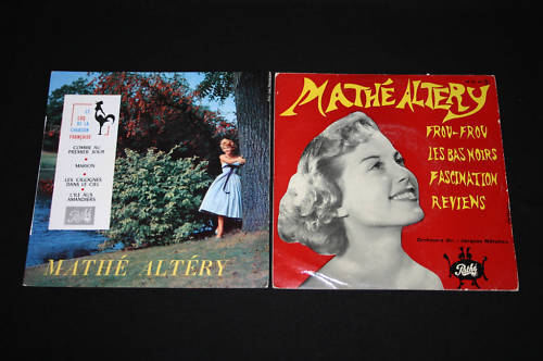 Mathé Altery   Lot de 2 EP 45T 7"