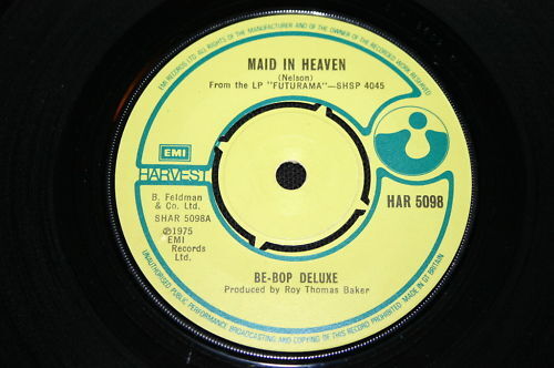 BE-BOP DELUXE   SP 45T 7"   MAID IN HEAVEN   1975