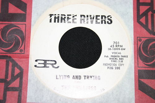 THE SHILLINGS   SP 45T 7"   LYING AND TRYING   PROMO