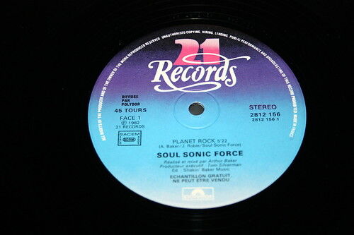 SOUL SONIC FORCE   MAXI 45T 12"   PLANET ROCK   PROMO