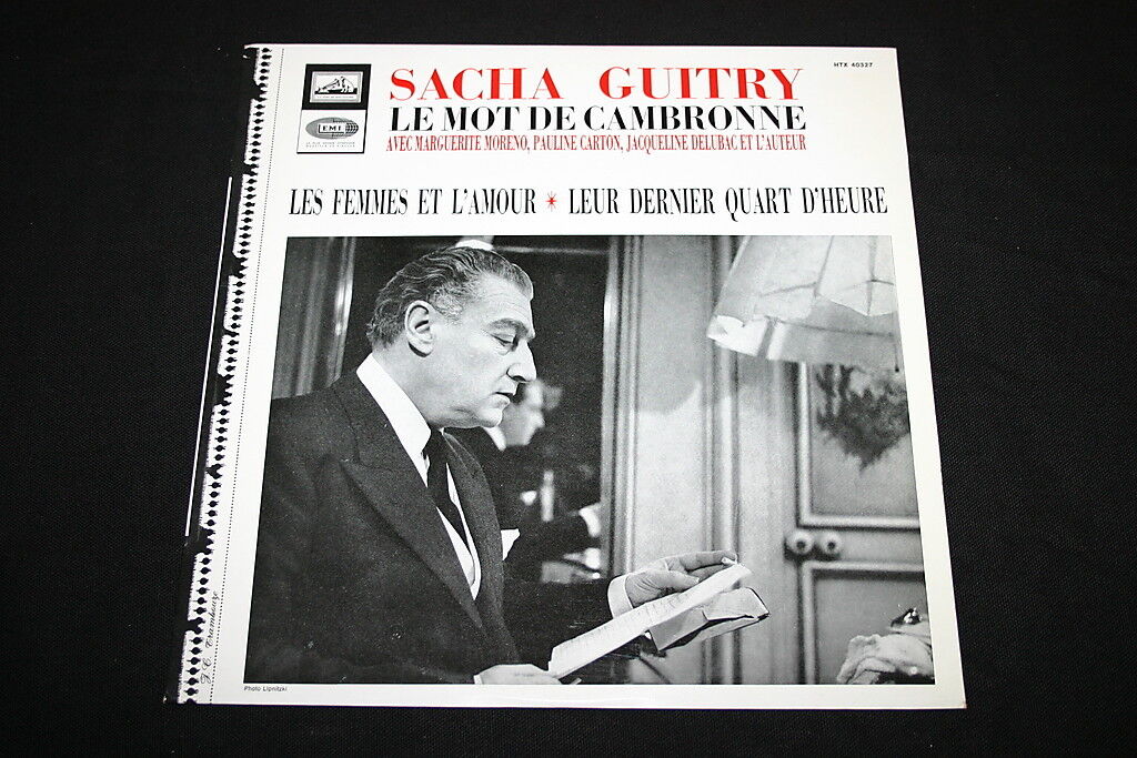 SACHA GUITRY   LP 33T 12"   LE MOT DE CAMBRONNE