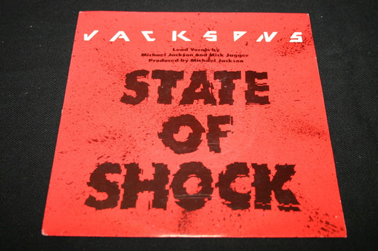JACKSONS   MICHAEL JACKSON   MICK JAGGER   SP 45T 7"   STATE OF SHOCK