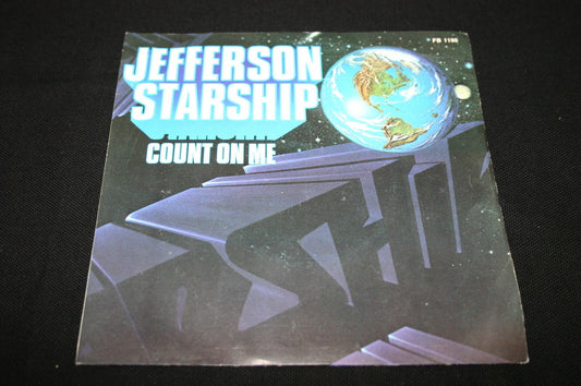 JEFFERSON STARSHIP   SP 45T 7"   COUNT ON ME   1978   GRUNT   FRENCH