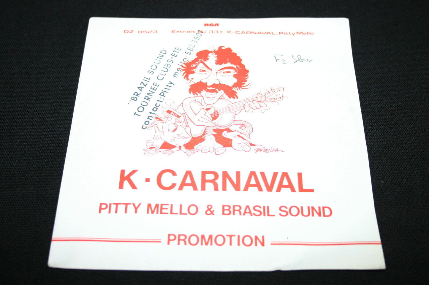 PITTY MELLO & BRASIL SOUND   SP 45T 7"   K CARNAVAL   PROMO