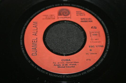 DJAMEL ALLAM   SP 45T 7"   CUBA   1981   PROMO