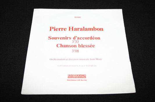 PIERRE HARALAMBON   SP 45T 7"   SOUVENIRS D'ACCORDEON   1979