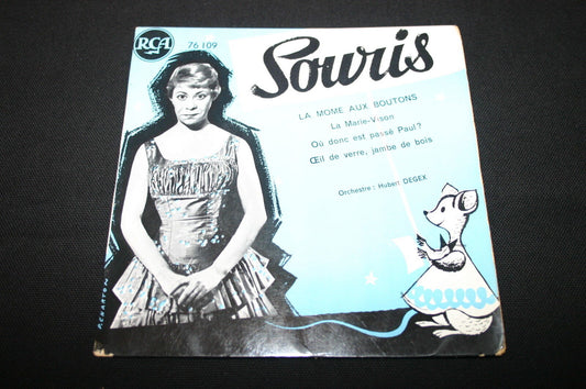 SOURIS   EP 45T 7"   LA MOME AUX BOUTONS   RCA 76.109