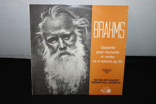 BRAHMS QUINTETTE CLARINETTE CORDES SI MINEUR OP 115  LP 33T 12"  REGINALD KELL