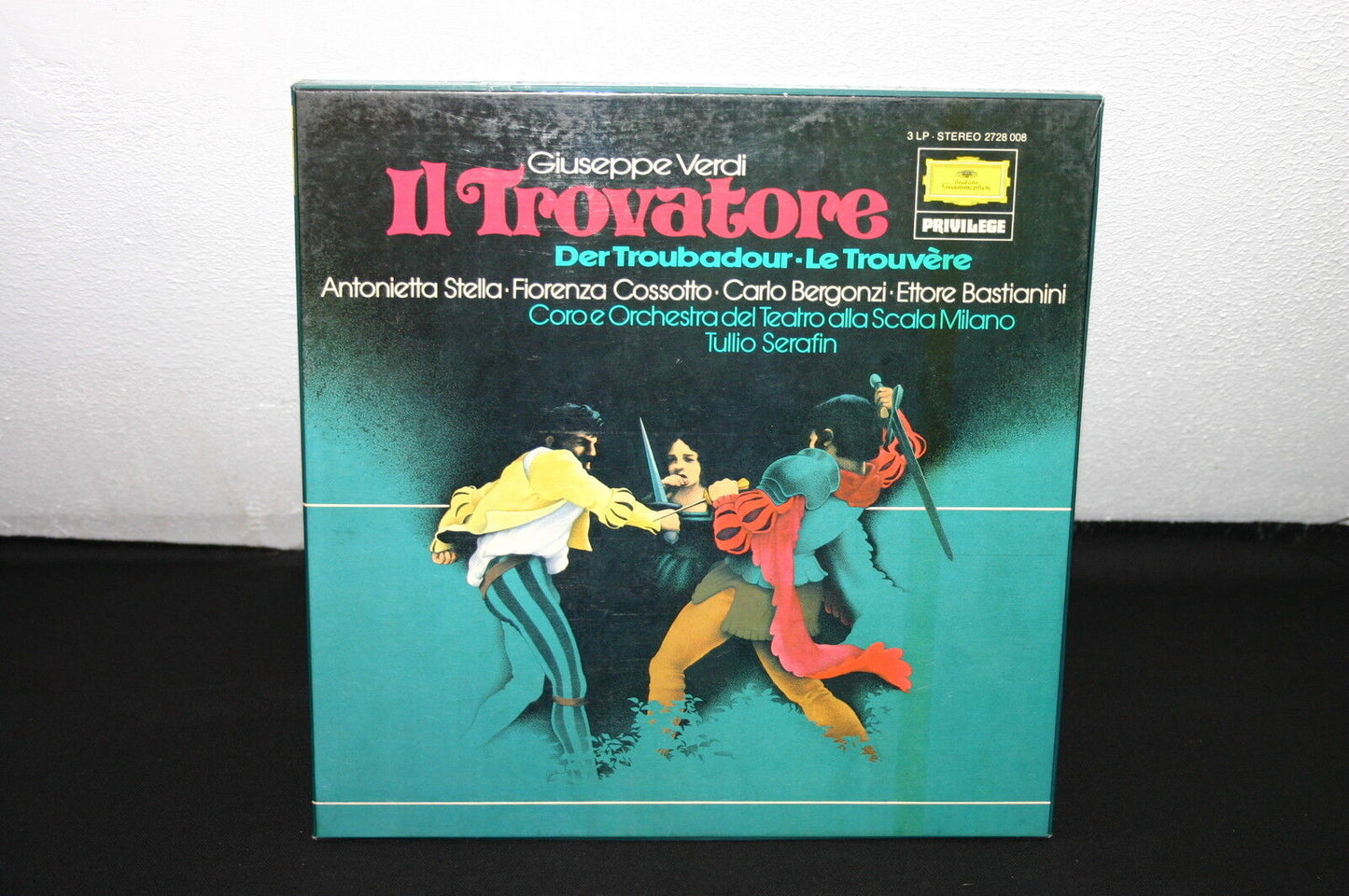 VERDI   IL TROVATORE   3 x LP 33T 12"  STELLA / COSSOTTO / BERGONZI / BASTIANINI