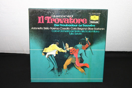 VERDI   IL TROVATORE   3 x LP 33T 12"  STELLA / COSSOTTO / BERGONZI / BASTIANINI