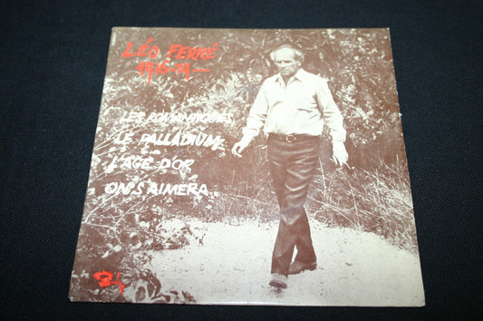 LEO FERRE   EP 45T 7"   LES ROMANTIQUES   RARE