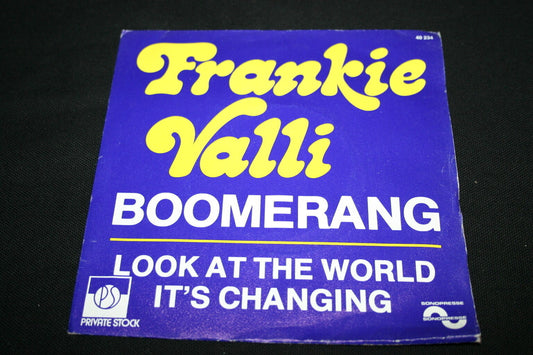 FRANKIE VALLI   SP 45T 7"   BOOMERANG   1977