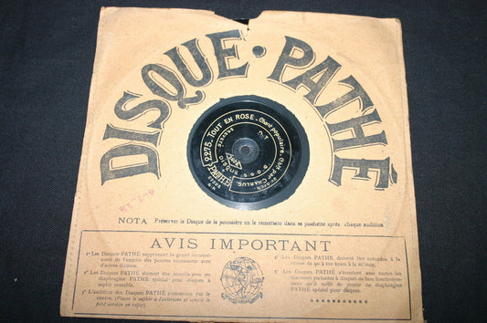 78T FRENCH MUSIC HALL   CHARLUS   LA GUILLOTINE   PATHE