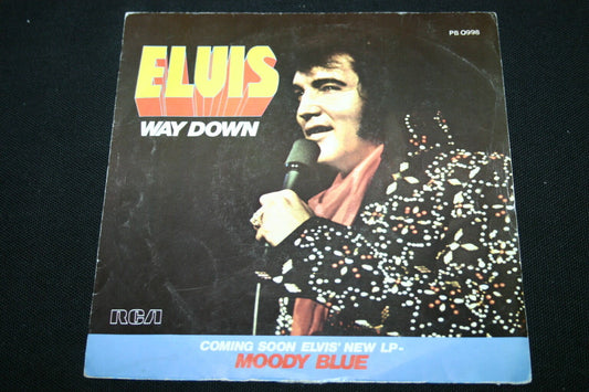 ELVIS PRESLEY   SP 45T 7"   WAY DOWN   PB 0998   FRENCH