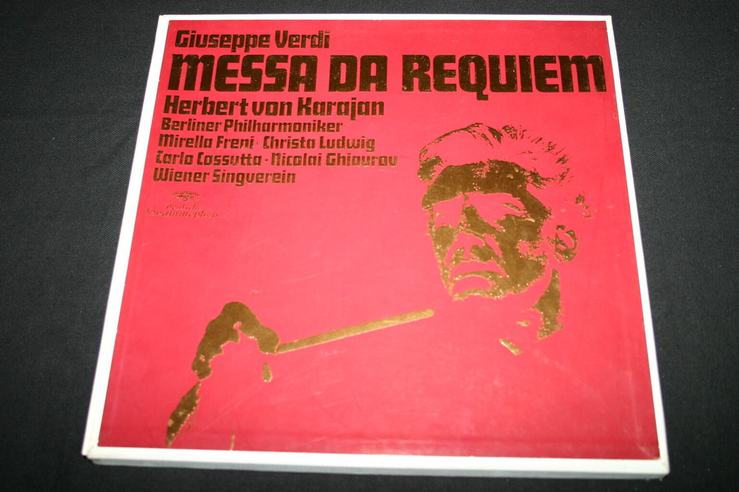 VERDI / KARAJAN / MESSA DA REQUIEM   BOX 2 x LP 33T 12"