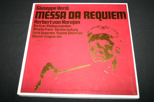 VERDI / KARAJAN / MESSA DA REQUIEM   BOX 2 x LP 33T 12"