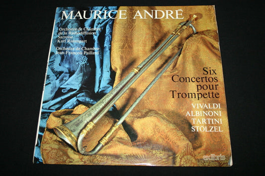 MAURICE ANDRE / JEAN-FRANCOIS PAILLARD / SIX CONCERTOS POUR TROMPETTE LP 33T 12"