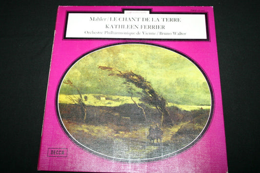 MAHLER / KATHLEEN FERRIER / BRUNO WALTER   LP 33T 12"   LE CHANT DE LA TERRE