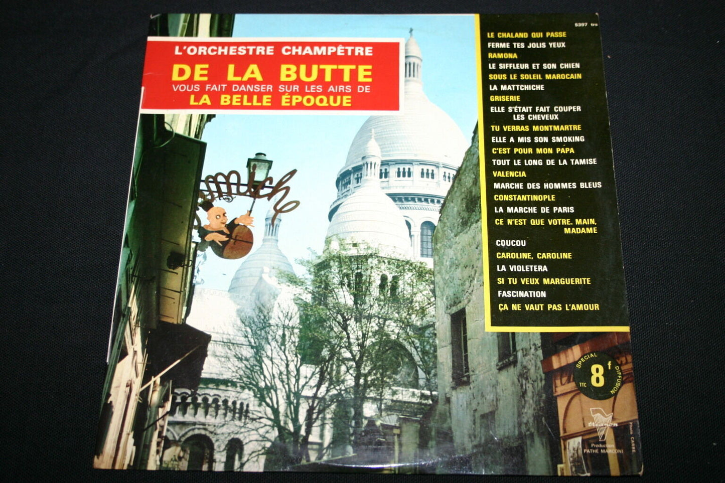 L'ORCHESTRE CHAMPETRE DE LA BUTTE   LP 33T 10"   AIRS DE LA BELLE EPOQUE   RARE