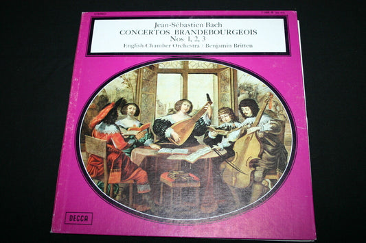 BACH / BENJAMIN BRITTEN / CONCERTOS BRANDEBOURGEOIS 1-2-3   LP 33T 12"