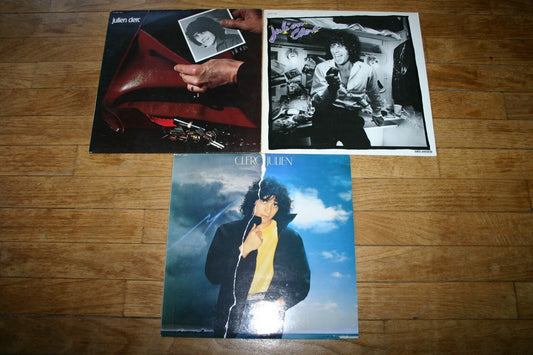 JULIEN CLERC   LOT DE 3 LP 33T 12"