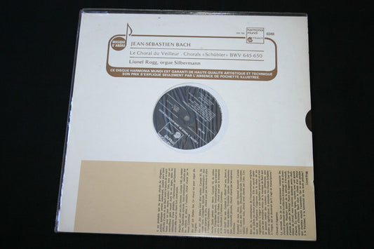 LIONEL ROGG / ORGUE SILBERMANN / BACH   LP 33T 12"   LE CHORAL DU VEILLEUR