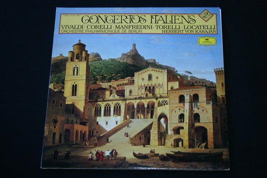 CONCERTOS ITALIENS / KARAJAN / VIVALDI CORELLI MANFREDINI TORELLI... LP 33T 12"