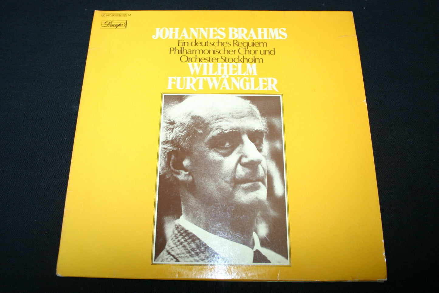 WILHELM FURTWÄNGLER / BRAHMS / EIN DEUTSCHES REQUIEM   2 x LP 33T 12"