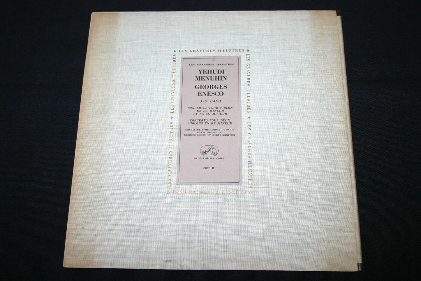 YEHUDI MENUHIN / GEORGES ENESCO / BACH   LP 33T 12"   CONCERTOS VIOLON   COLH 77
