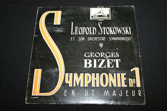 LEOPOLD STOKOWSKI / BIZET  RARE LP 33T 10"   SYMPHONIE N°1   FBLP 1037