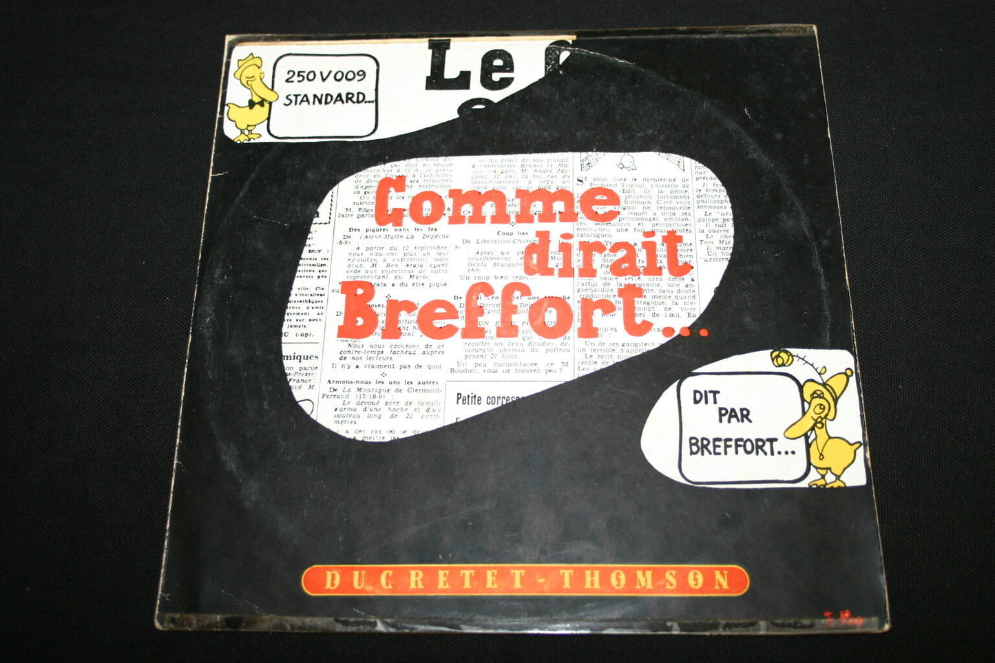 ALEXANDRE BREFFORT / YVONNE SOLAL   LP 33T 10"   COMME DIRAIT BREFFORT   RARE