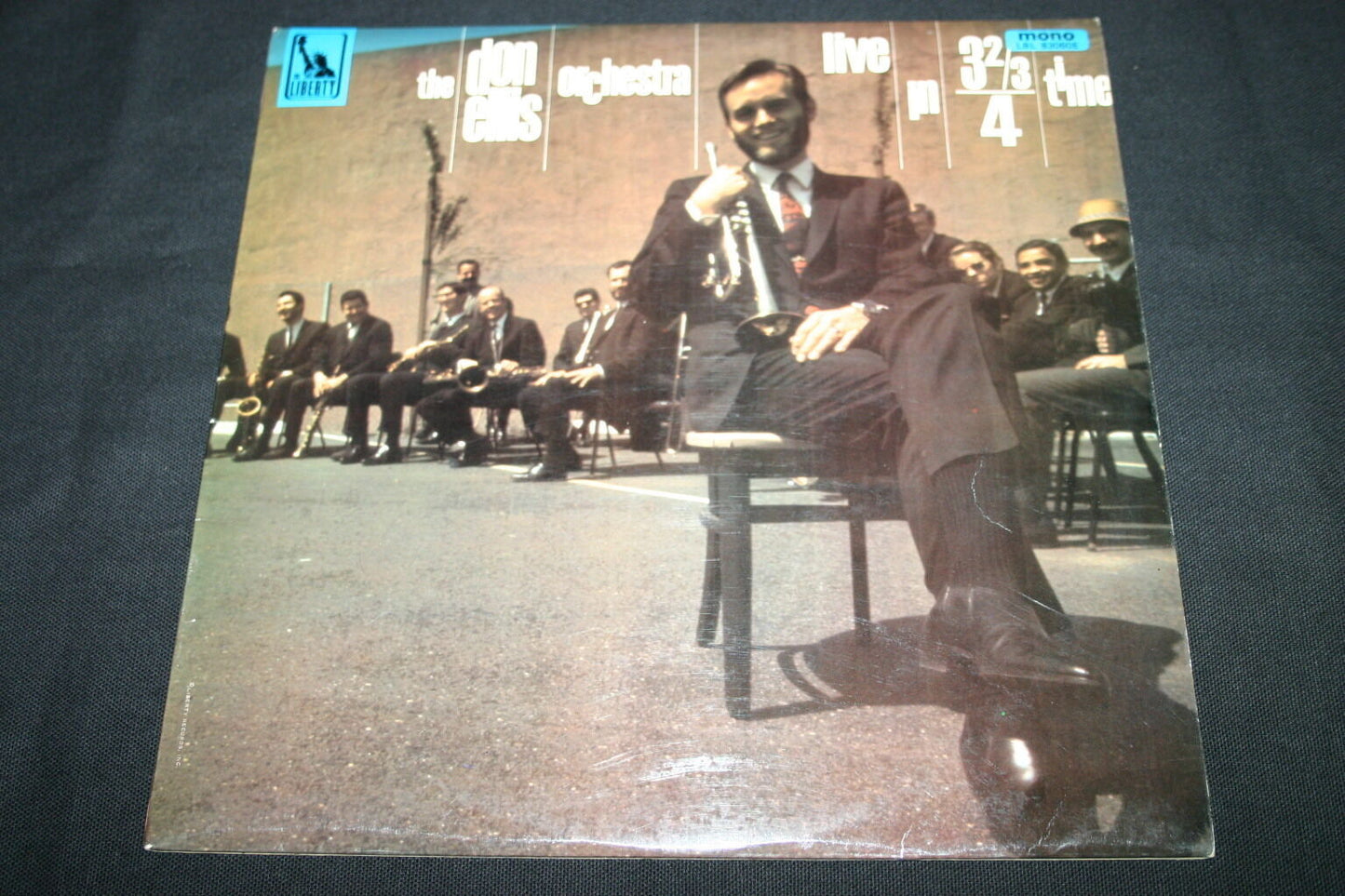 THE DON ELLIS ORCHESTRA   LP 33T 12"   LIVE IN 3 2/3 4 TIME   MONO LIBERTY