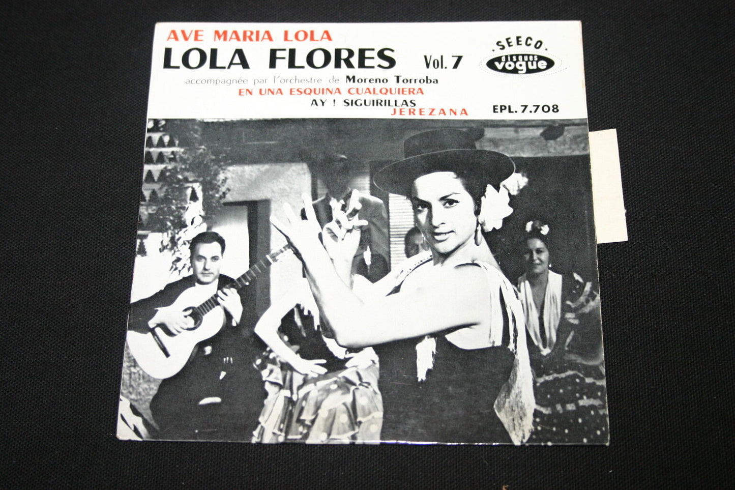 LOLA FLORES   EP 45T 7"   AVE MARIA LOLA   VOGUE EPL 7708