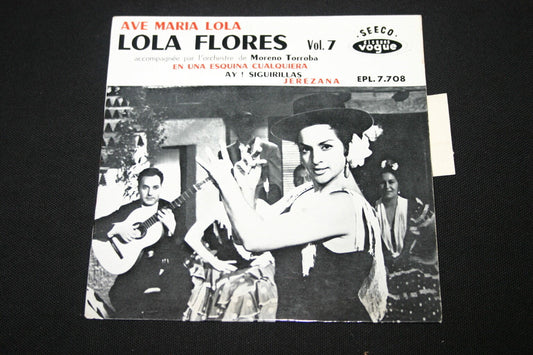 LOLA FLORES   EP 45T 7"   AVE MARIA LOLA   VOGUE EPL 7708