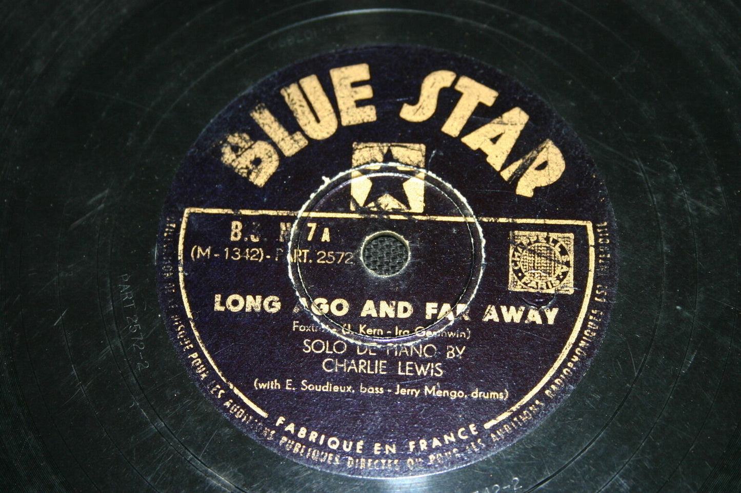 CHARLIE LEWIS   78T   LONG AGO AND FAR AWAY / COQUETTE   BLUE STAR