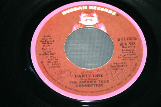 THE ANDREA TRUE CONNECTION   SP 45T 7"   PARTY LINE / CALL ME   1976