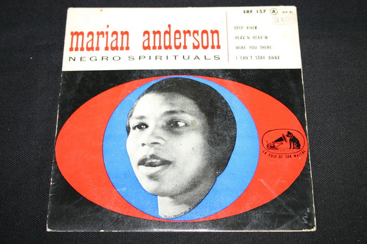 MARIAN ANDERSON   EP 45T 7"   NEGRO SPIRITUALS   DEEP RIVER