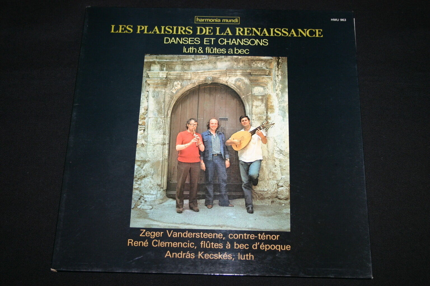 CLEMENCIC TRIO  LP 33T 12"  LES PLAISIRS DE LA RENAISSANCE   LUTH & FLUTES A BEC