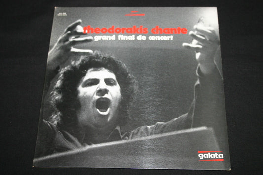 THEODORAKIS CHANTE   LP 33T 12"   GRAND FINAL DE CONCERT   GALATA 500   1977