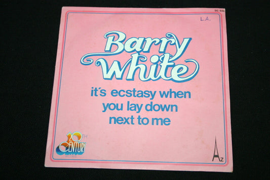 BARRY WHITE   SP 45T 7"   IT'S ECSTASY WHEN YOU LAY DOWN NEXT TO ME   1977