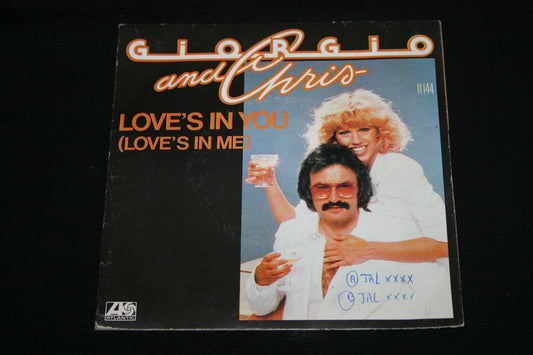 GIORGIO AND CHRIS   SP 45T 7"   LOVE'S IN ME   1978