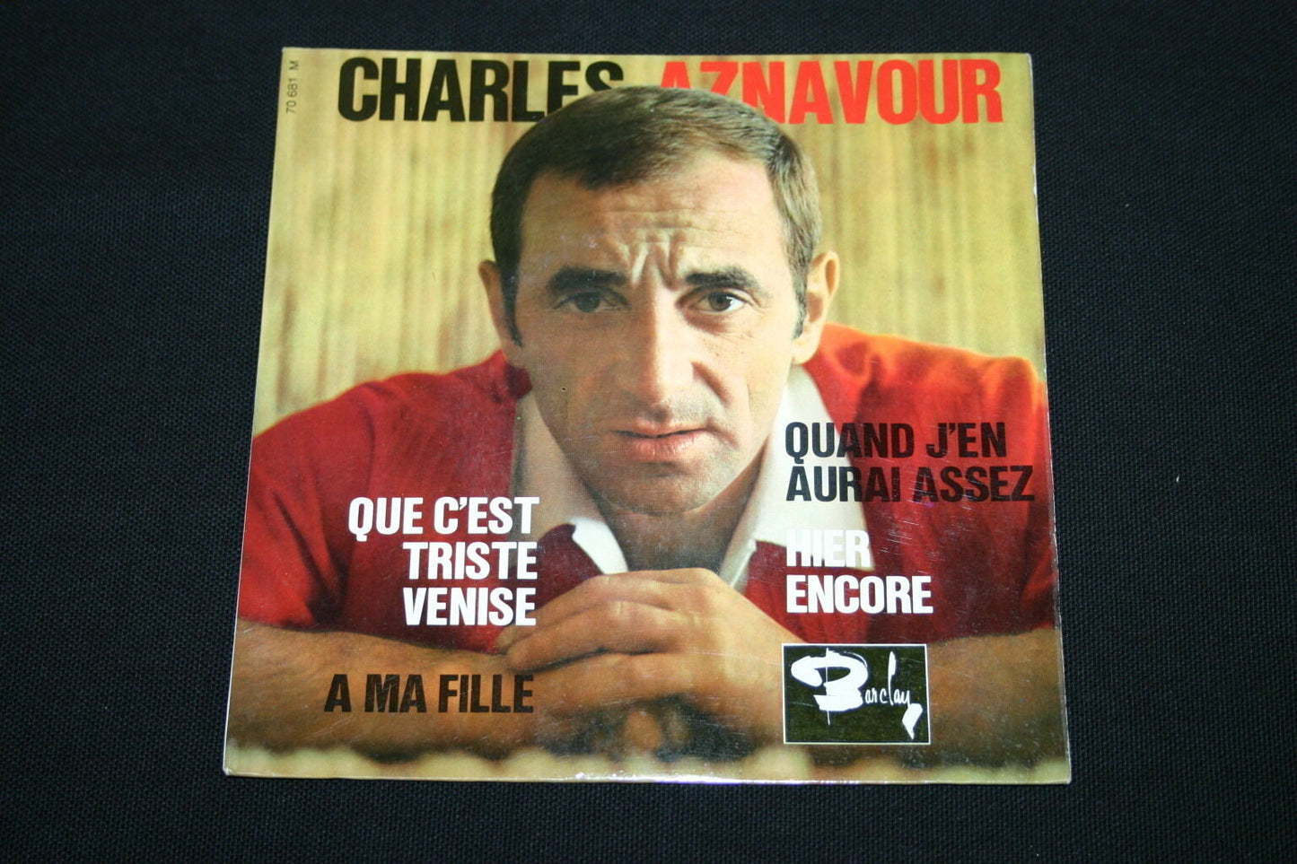 CHARLES AZNAVOUR   EP 45T 7"   QUE C'EST TRISTE VENISE