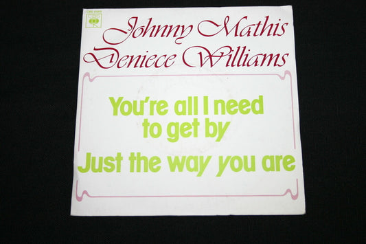 JOHNNY MATHIS / DENIECE WILLIAMS  SP 45T 7"  YOU'RE ALL I NEED TO GET BY   PROMO