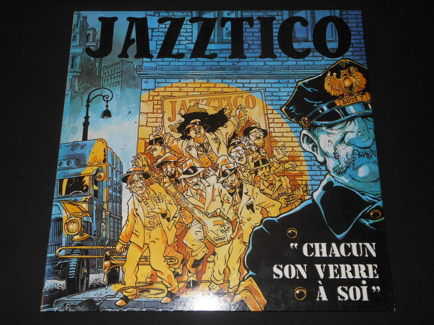 JAZZTICO   LP 33T 12"   CHACUN SON VERRE A SOI   RARE BD COVER